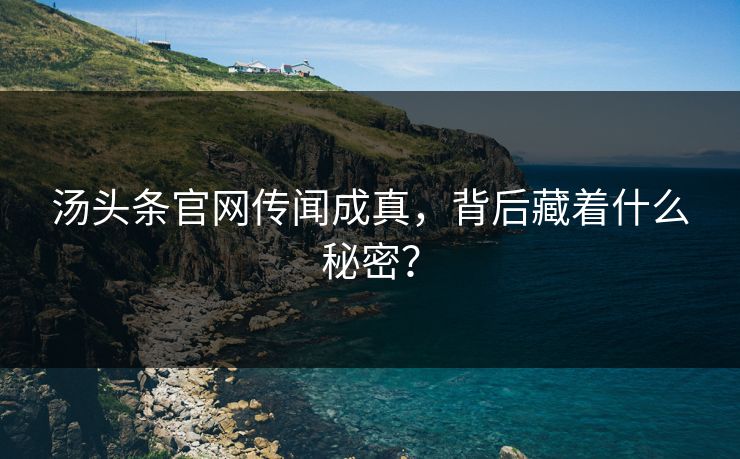 汤头条官网传闻成真，背后藏着什么秘密？